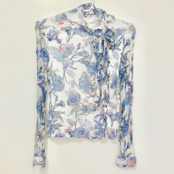 Free People Floral Print Top - Picture 3 of 6